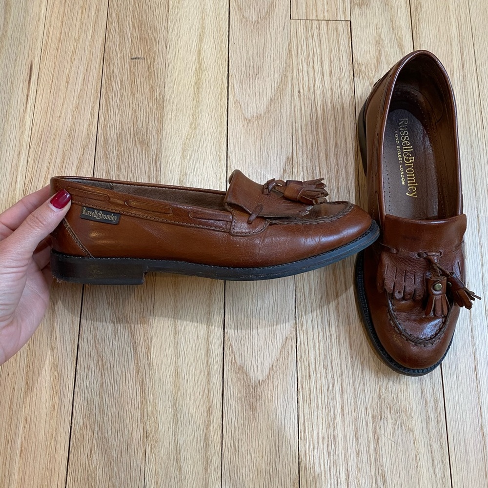 British Russel & Bromley Tassel Loafers
